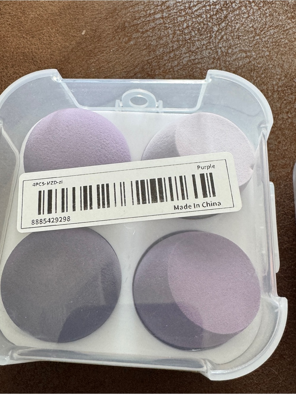 Soft Dome Makeup Sponge Set - Pastel Pink & Lavender - Picture 6 of 7